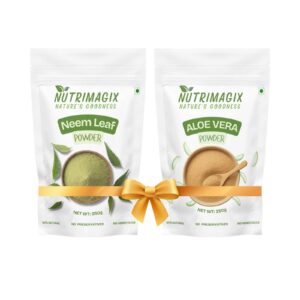 NutriMagix Aloevera Powder + Neem Powder (Skin & Gut Cleanse Combo)